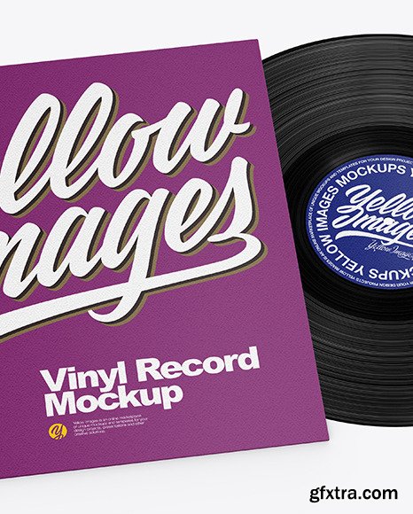 Download Vinyl Record w/ Paper Cover Mockup 78534 » GFxtra