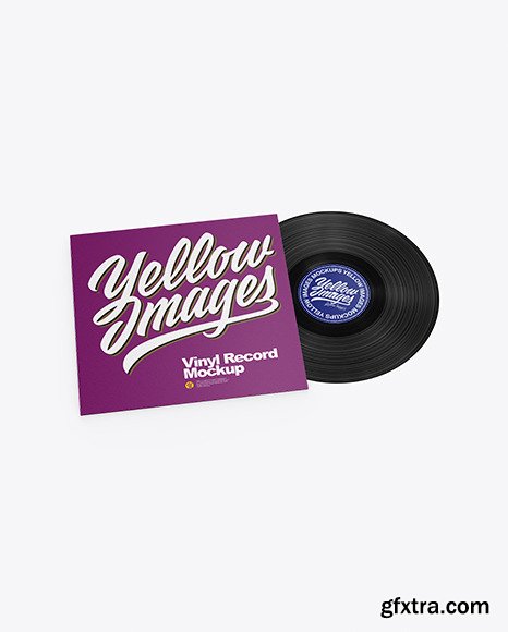 Download Vinyl Record w/ Paper Cover Mockup 78534 » GFxtra