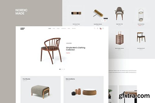 NordicMade - Minimalist Furniture PSD Template NordicMade - Minimalist Furniture PSD Template