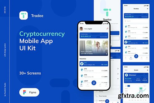 Tradee - Cryptocurrency Mobile App UI Kit Tradee - Cryptocurrency Mobile App UI Kit