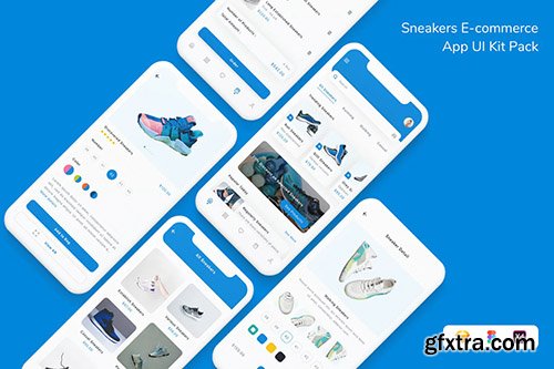 Sneakers E-commerce App UI Kit Pack Sneakers E-commerce App UI Kit Pack