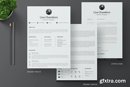 CV Resume & Letter Cover Template CV Resume & Letter Cover Template