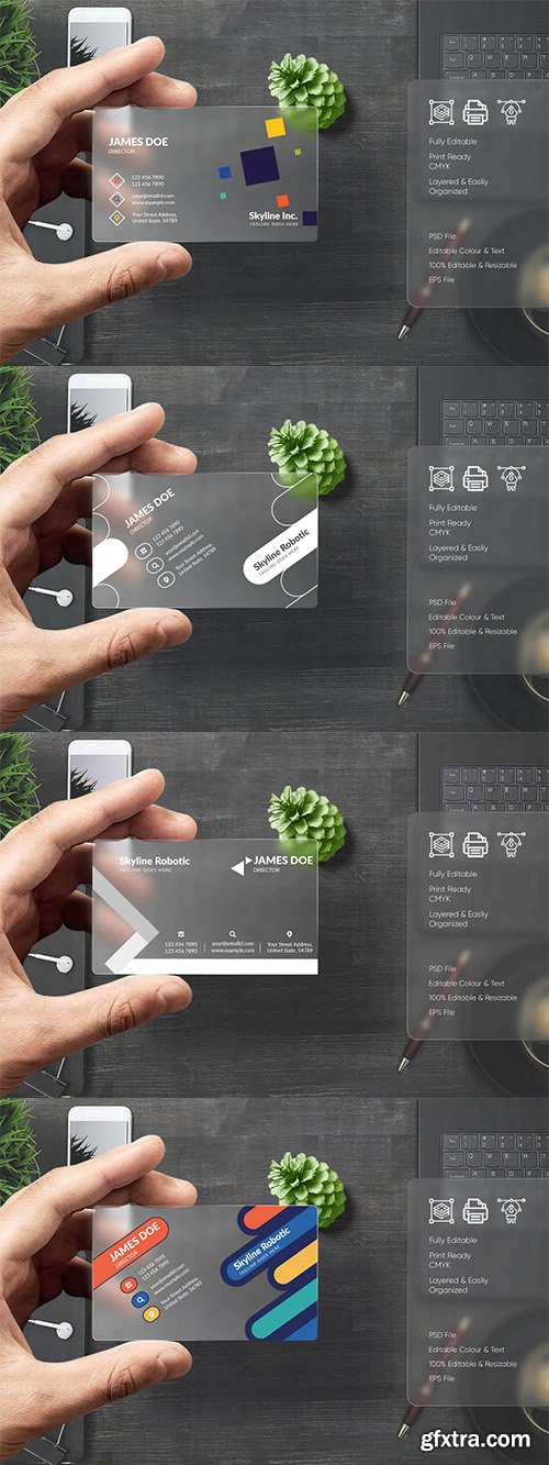 4 Modern Business Card Templates
