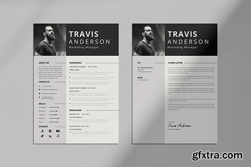 Simple CV Resume & Cover Letter Template