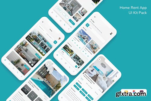 Home Rent App UI Kit Pack