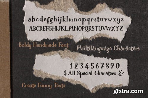 Boldy - Cute Handwritten Font