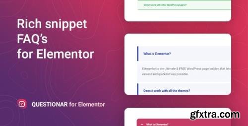 CodeCanyon - Questionar v1.1.2 - FAQ Accordions for Elementor - 26405221