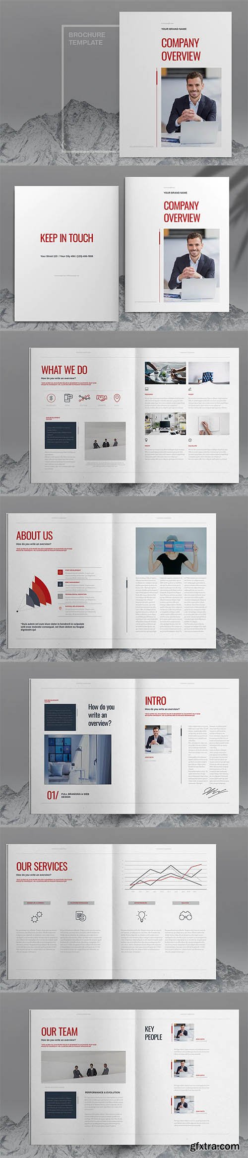Red Business Brochure Template