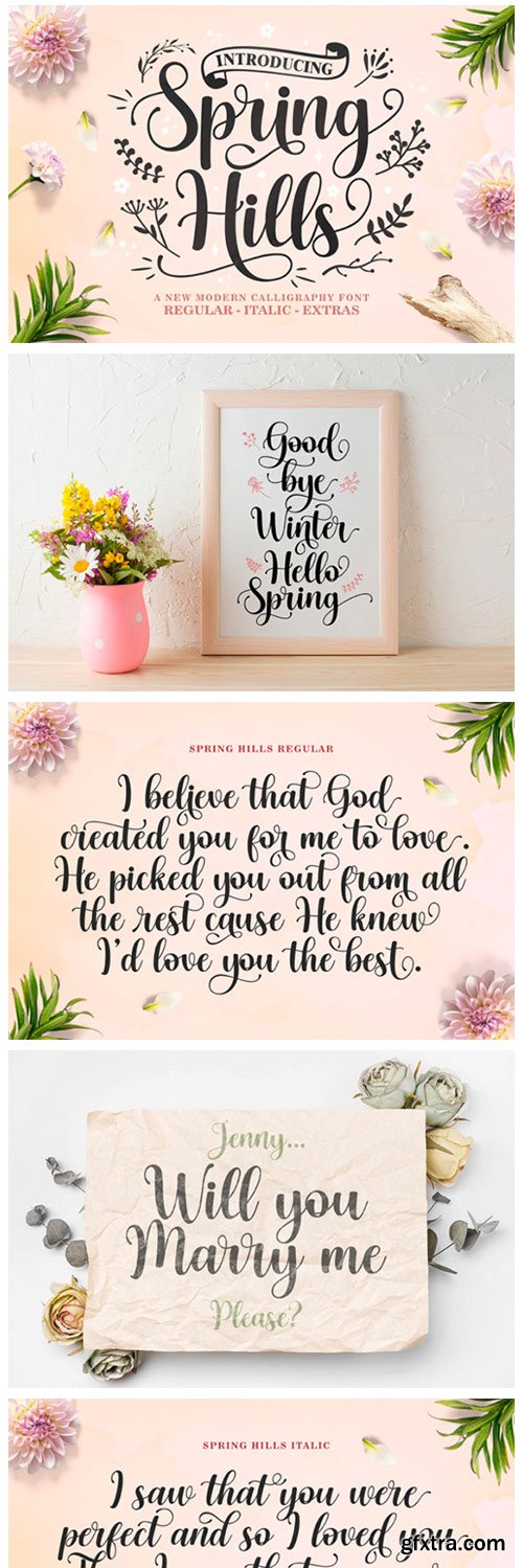 Spring Hills Font Spring Hills Font