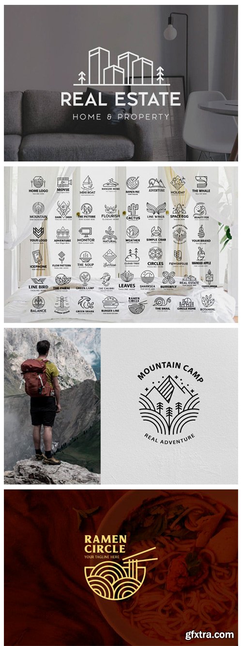 Monoline Logo Template Bundle 2274746 Monoline Logo Template Bundle 2274746