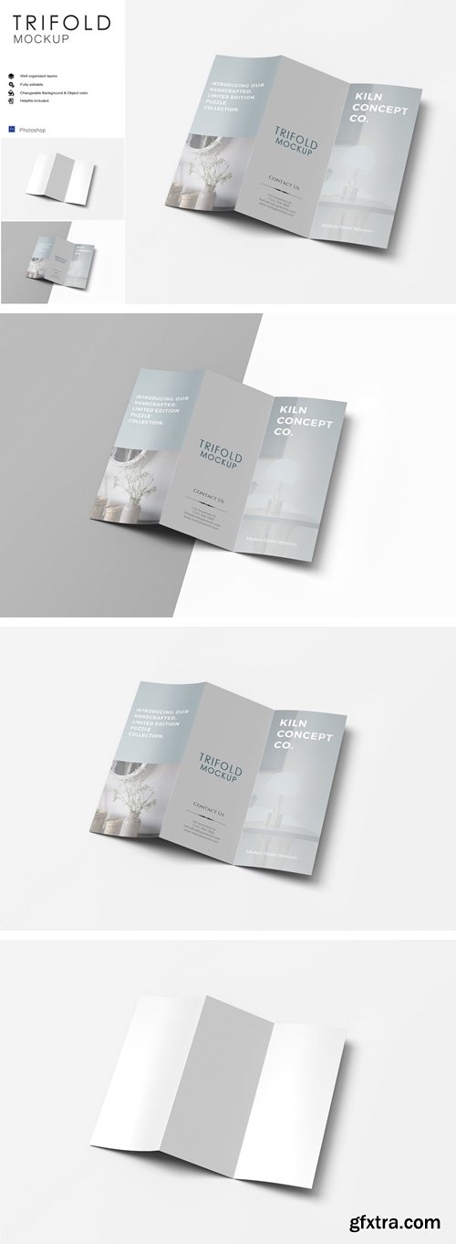 Minimal Trifold Mockup