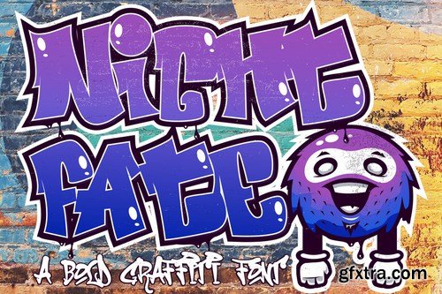 Nightfate Graffiti - Bold Graffiti Font