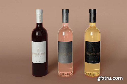 Wine Bottles Mockup AEJR5F7