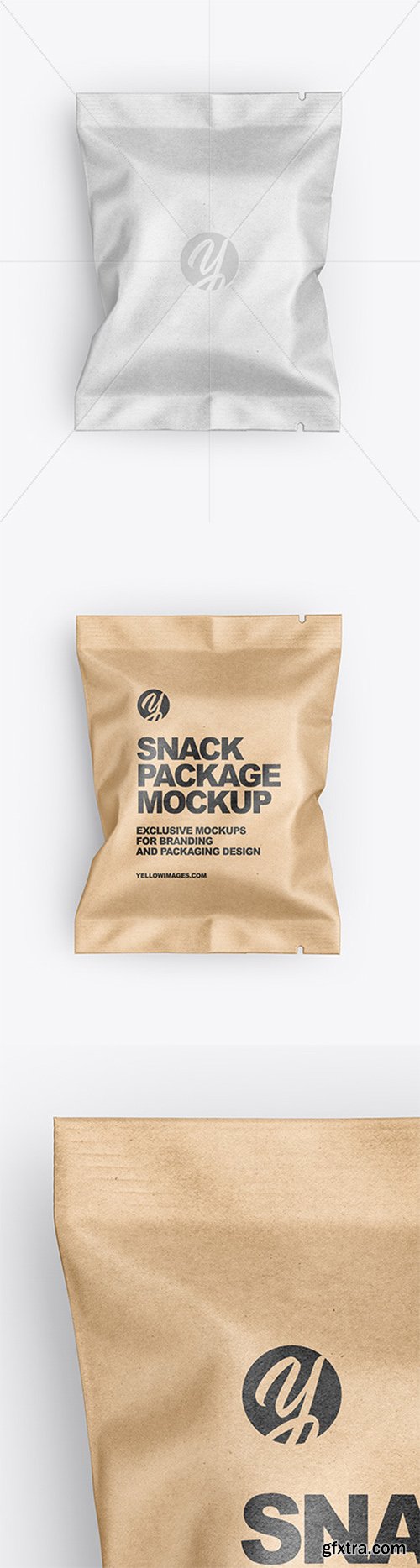 Kraft Snack Package Mockup 78991 Kraft Snack Package Mockup 78991