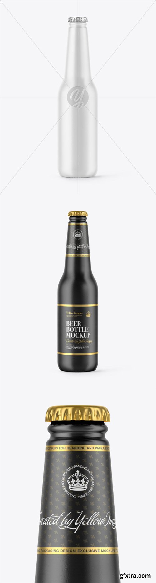 Matte Ceramic Bottle Mockup 79145