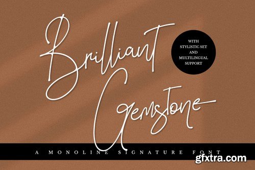 Brilliant Gemstone - Signature Font