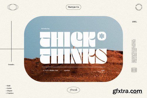 Thick Thinks - Bold & Modern Display Font
