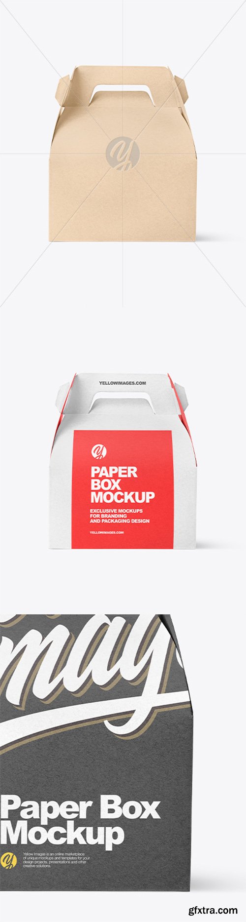 Kraft Paper Box Mockup 79239 Kraft Paper Box Mockup 79239