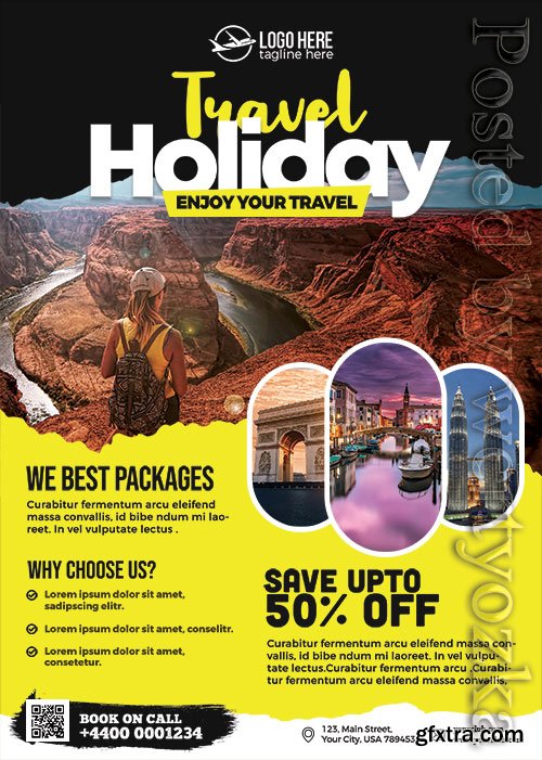 Travel Agency Promotion Flyer PSD