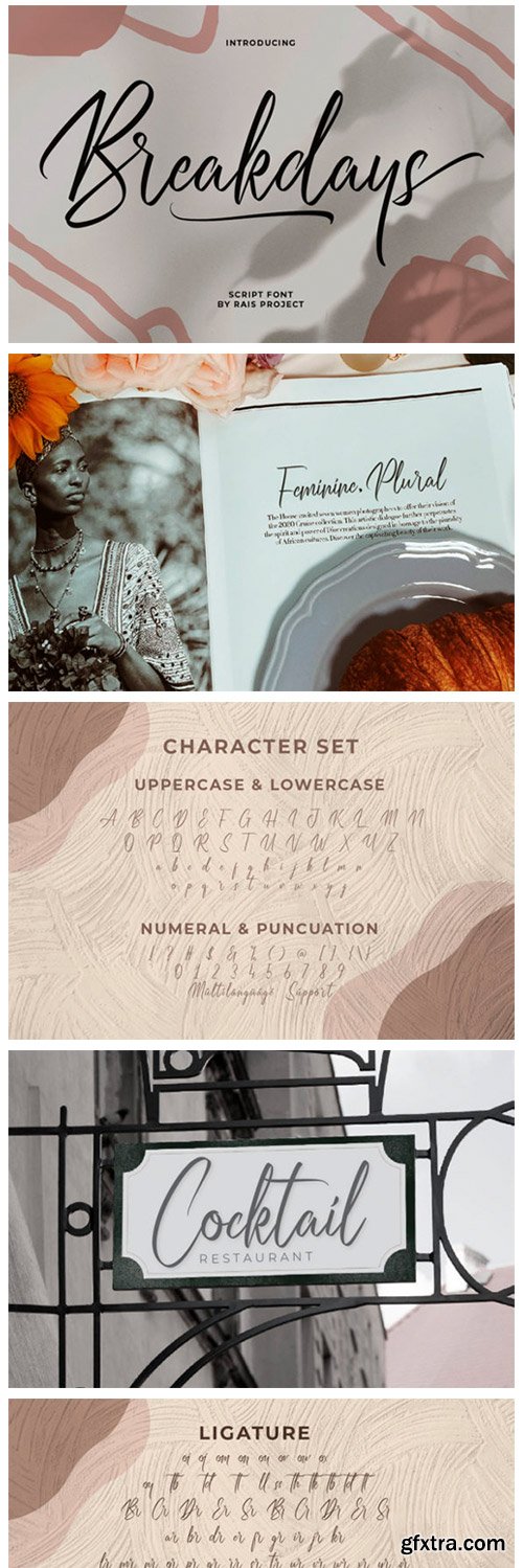 Breakdays Font Breakdays Font
