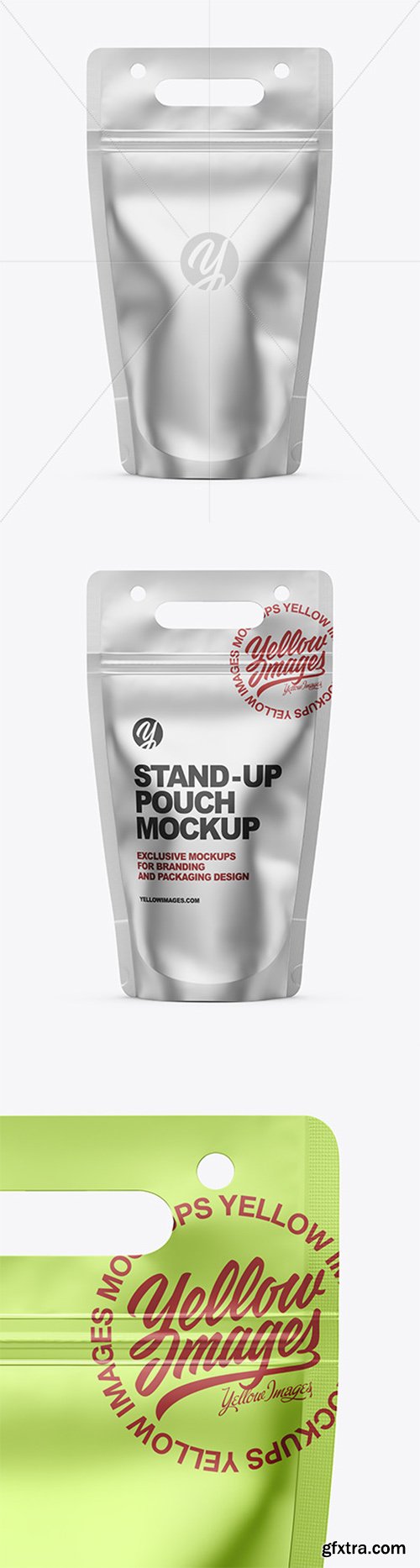 Metallic Stand-up Pouch Mockup 79426 Metallic Stand-up Pouch Mockup 79426