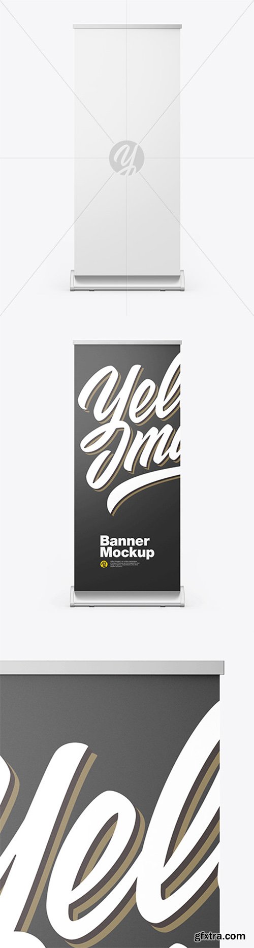 Metallic Roll-up Banner Mockup 79392 Metallic Roll-up Banner Mockup 79392