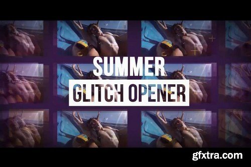 Summer Glitch Opener After Effects Templates 32762