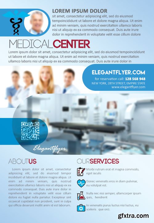 Medical Center PSD Flyer Template Medical Center PSD Flyer Template