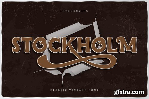 Stockholm Classic Vintage Font