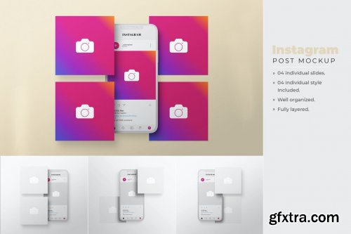 Instagram Post Mockup Template - Vol 02