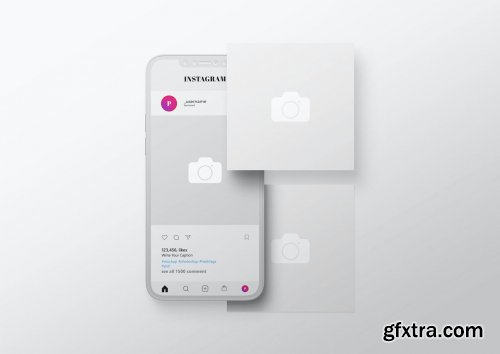 Instagram Post Mockup Template - Vol 02