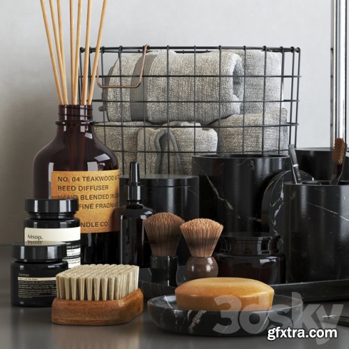 Nexus Black Marble Bathroom Accessories