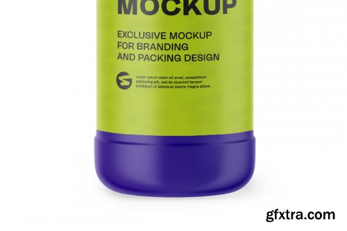 CreativeMarket - Matte Plastic Bottle Mockup 6063326