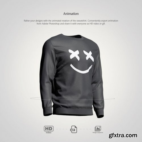 CreativeMarket - Sweatshirt Animated Mockup 4520102