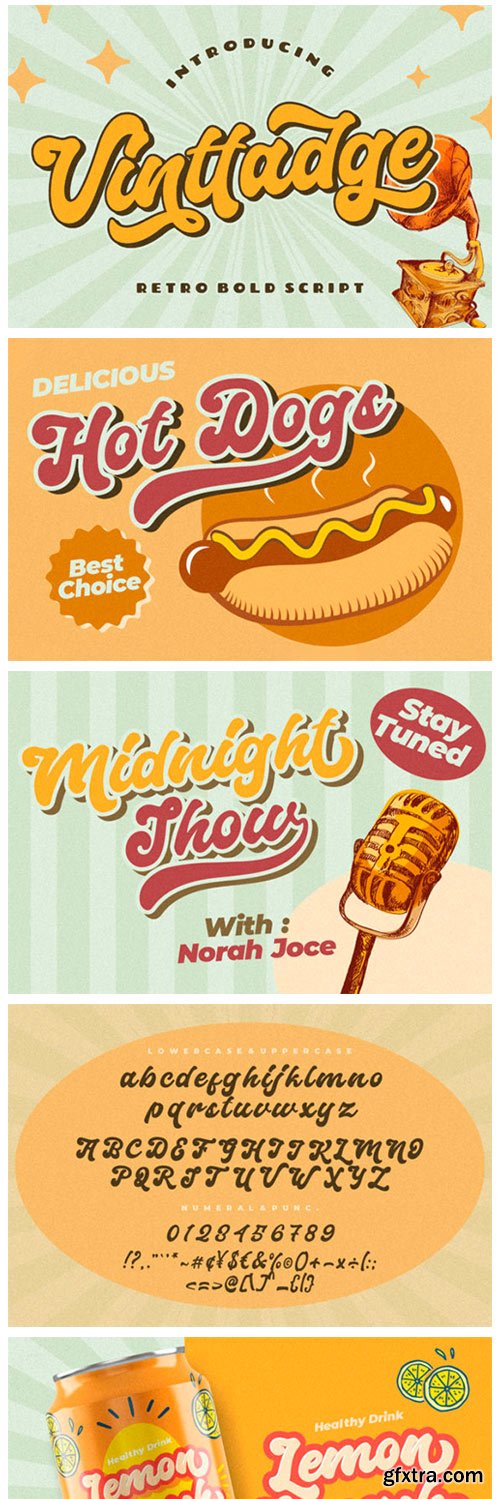 Vinttadge Font Vinttadge Font