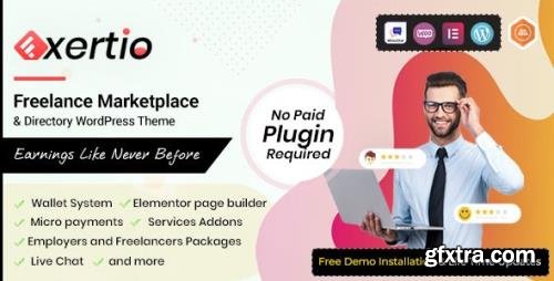 ThemeForest - Exertio v1.0.5 - Freelance Marketplace WordPress Theme - 30602587