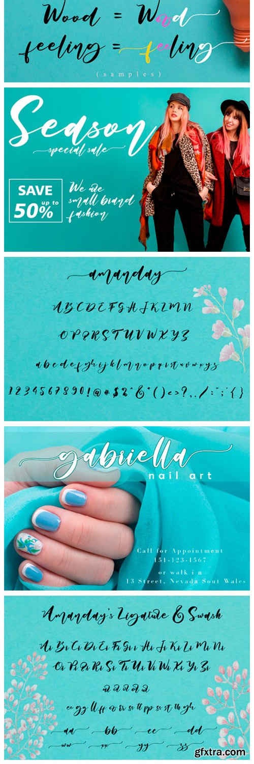 Amanday Font Amanday Font