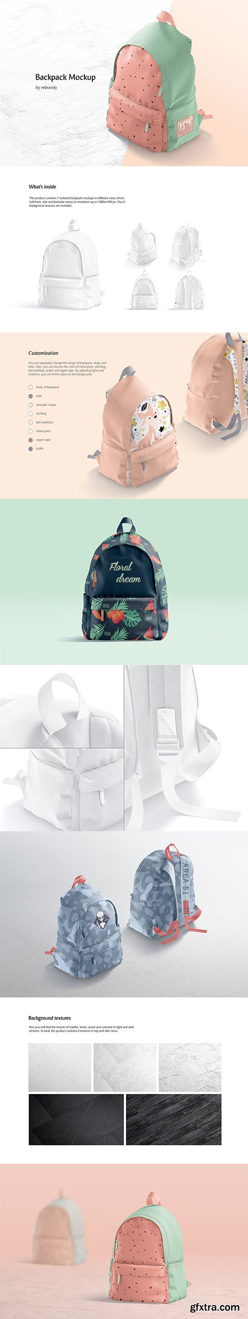 CreativeMarket - Backpack Mockup 6089365
