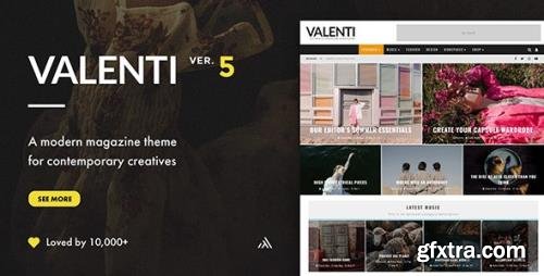 ThemeForest - Valenti v5.6.3.4 - WordPress HD Review Magazine News Theme - 5888961