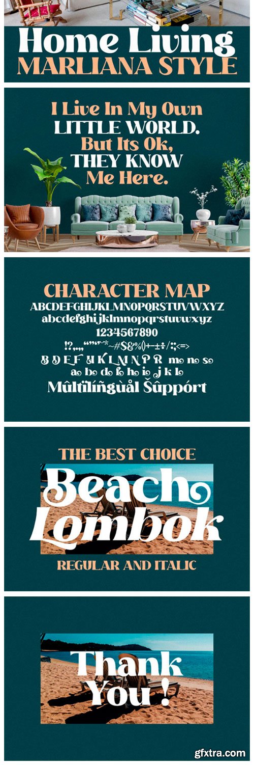 Beach Lombok Font Beach Lombok Font