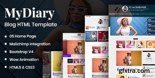 ThemeForest - MyDiary v1.0 - Newspaper Magazine & Personal Blog HTML Template - 25624972 ThemeForest - MyDiary v1.0 - Newspaper Magazine & Personal Blog HTML Template - 25624972