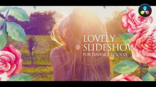 Videohive - Lovely Romantic Slideshow for DaVinci Resolve
