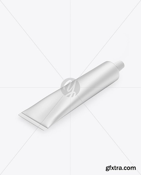 Matte Metallic Cosmetic Tube Mockup 82358