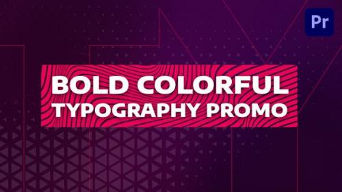 Videohive - Bold Colorful Typography Promo | Mogrt