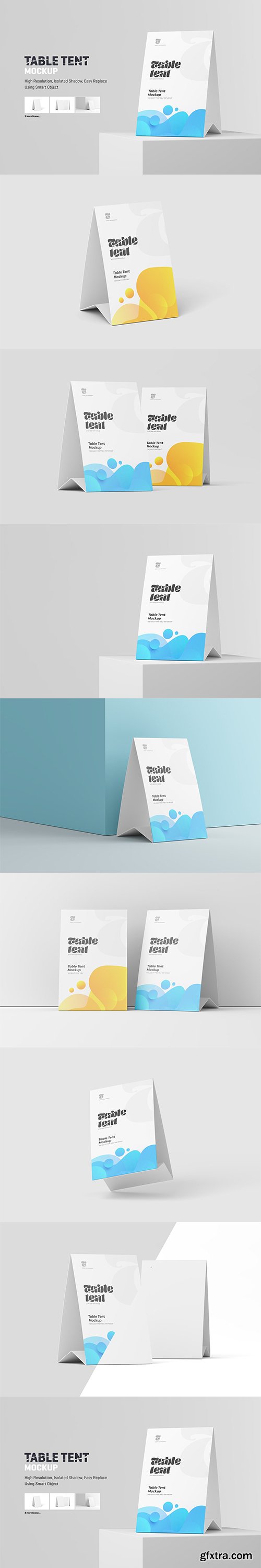 CreativeMarket - Table Tent Mockup 6114102
