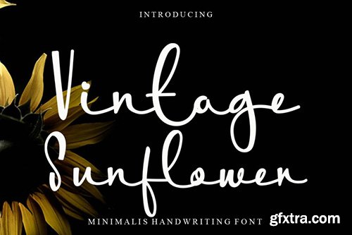 Vintage Sunflower Font 