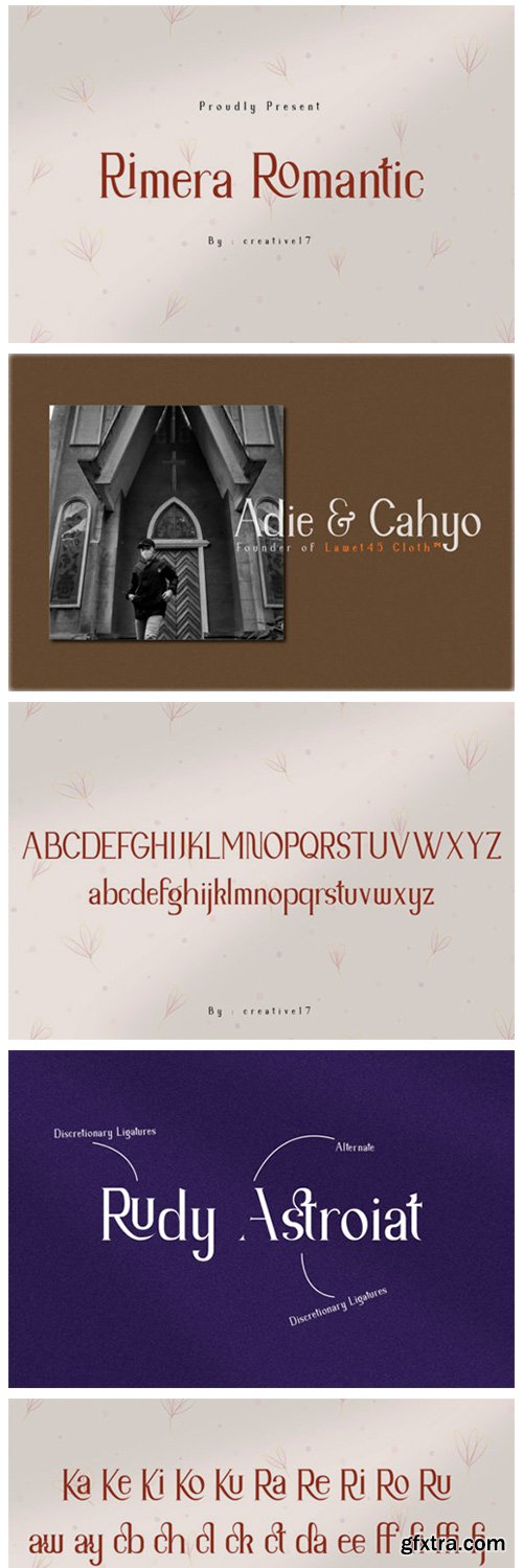 Rimera Romantic Font Rimera Romantic Font