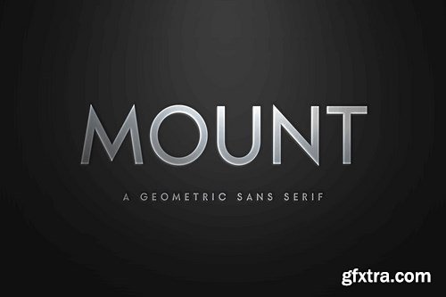 MOUNT - Modern Classy Geometric Sans Serif Font