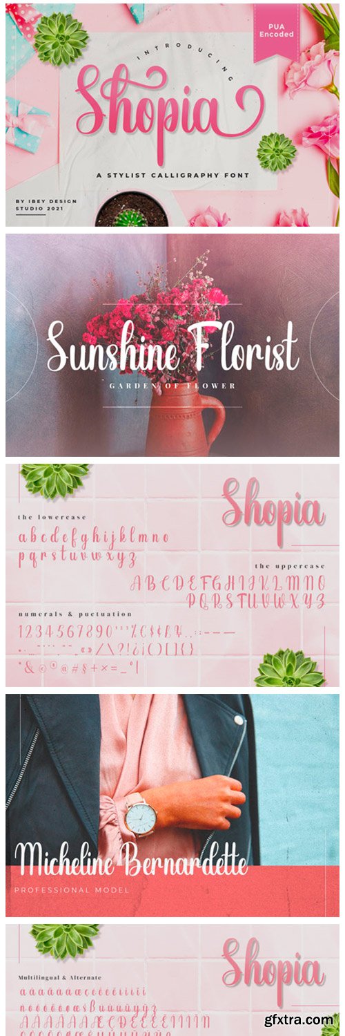Shopia Font Shopia Font