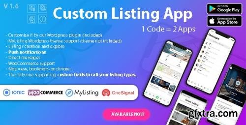 CodeCanyon - Custom Listing App v1.6.2 - Directory Android and iOS mobile app with Ionic 5 for MyListing ListingPro - 23761753 CodeCanyon - Custom Listing App v1.6.2 - Directory Android and iOS mobile app with Ionic 5 for MyListing ListingPro - 23761753